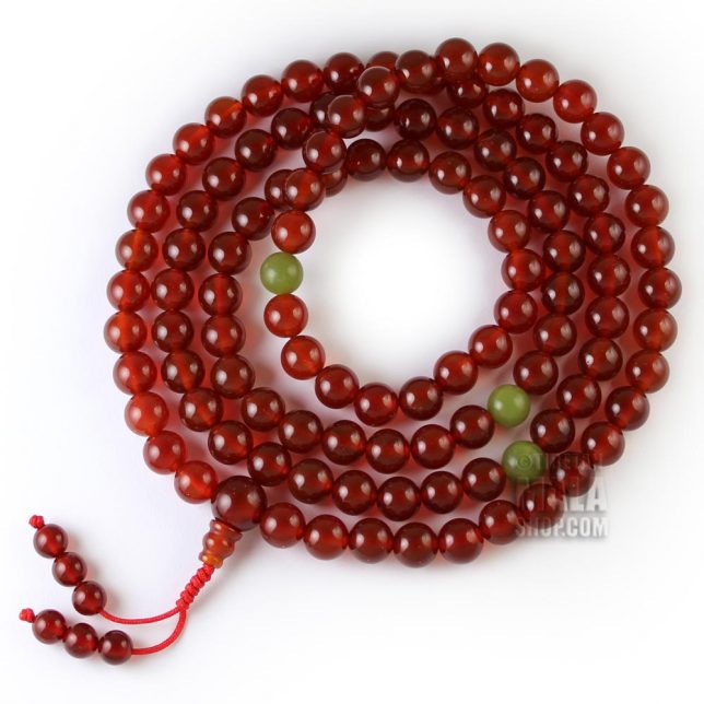carnelian mala beads