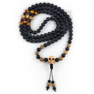 108 skull prayer beads