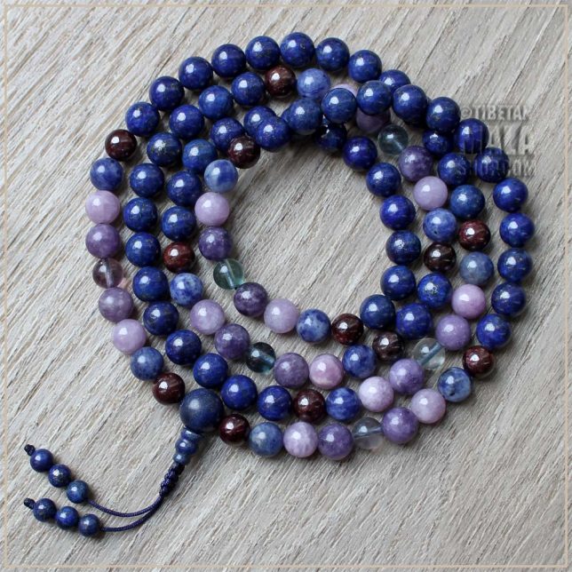 ajna third eye chakra mala beads