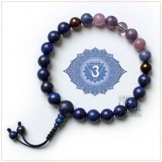 ajna third eye chakra wrist mala beads