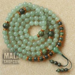 aventurine prayer mala beads