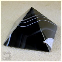 black agate pyramid
