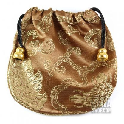 bronze lotus mala bag