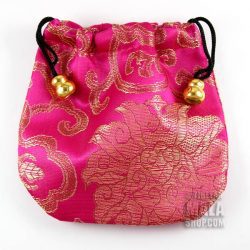 pink lotus mala bag