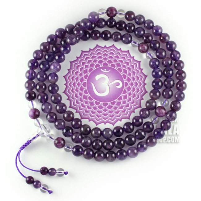 crown chakra mala beads