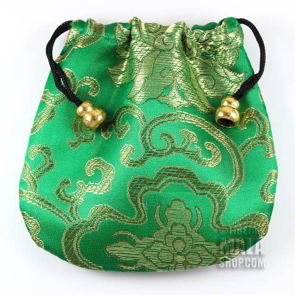 emerald lotus mala bag