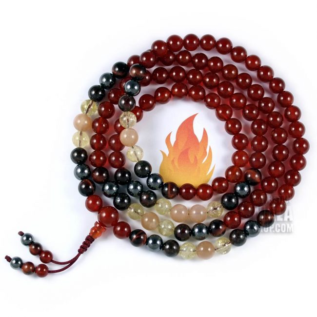 fire element mala beads