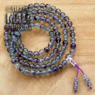 fluorite mala beads