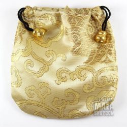 gold lotus mala bag