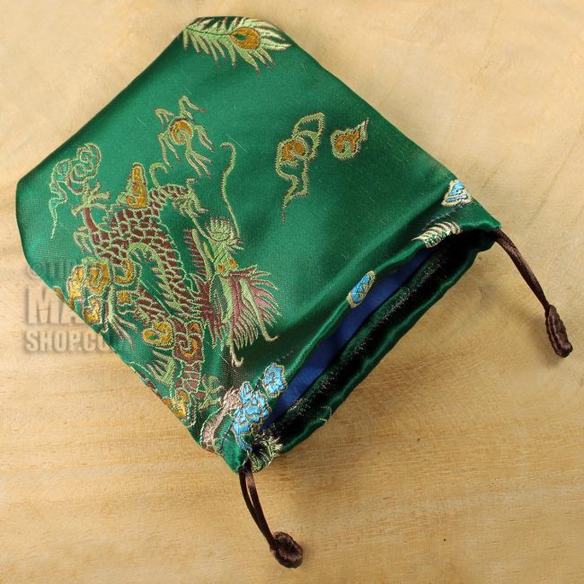 green dragon mala gift bag