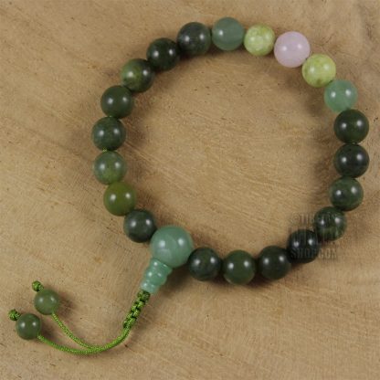 green tara wrist mala beads