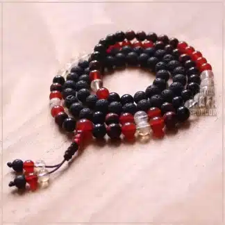 grounding lava mala beads