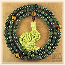 Jade Buddhist Mala Beads