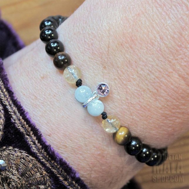 june birthstone charm bracelet