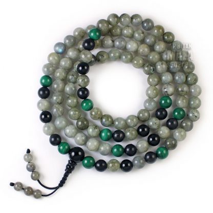 labradorite mala beads