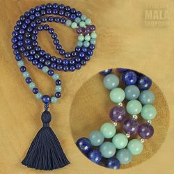 lapis lazuli tassel necklace