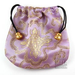 lilac lotus mala bag