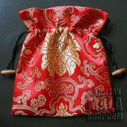 large lotus mala beads bag
