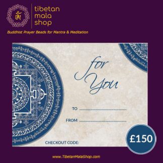malas gift card medicine buddha mandala