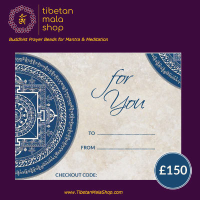 malas gift card medicine buddha mandala
