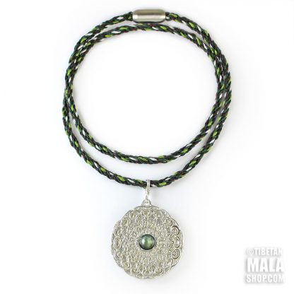 mandala necklace seraphinite