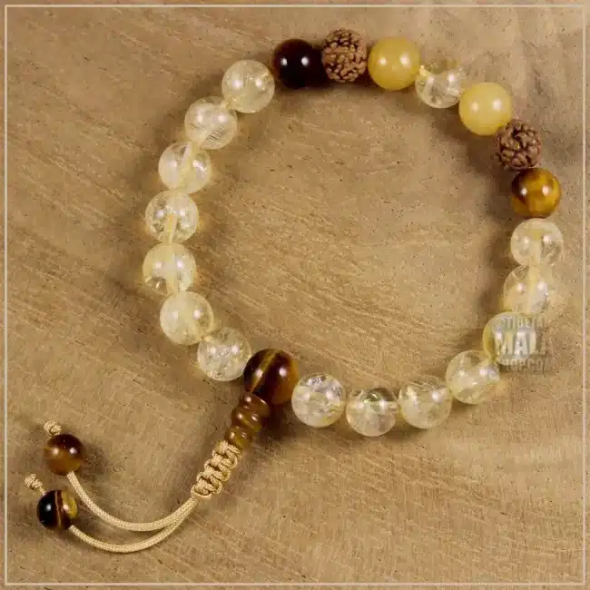 manipura wrist mala beads