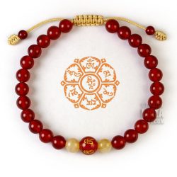 carnelian mantra bracelet