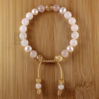moonstone and pearls bracelet