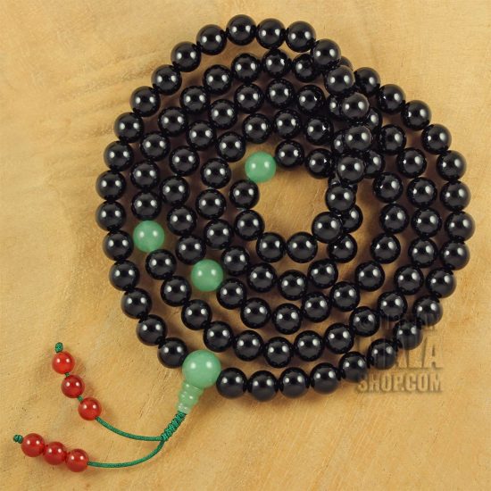 onyx mala beads