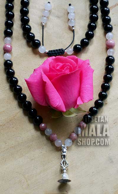 onyx yoga mala beads