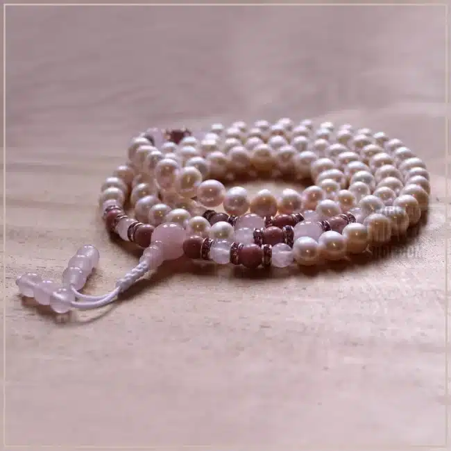 pearl prayer mala beads