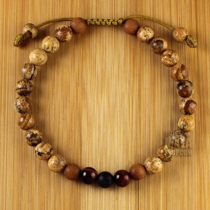 picture jasper bracelet mini beads