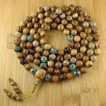 Details about   6mm Picture Jasper 108 Beads Tassel Knotted Necklace Bless Classic Wristband 