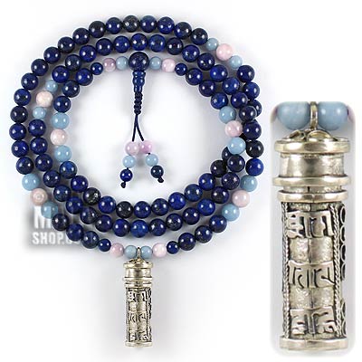 prayer box necklace lapis
