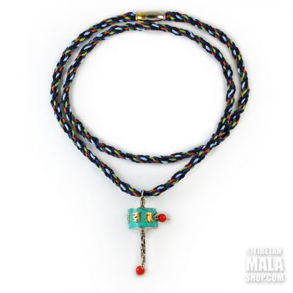 prayer wheel pendant necklace
