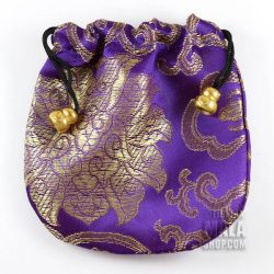 purple lotus mala bag