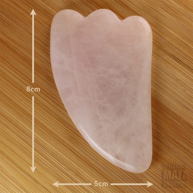 rose quartz gua sha massager