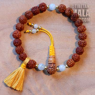 rudraksha buddhist wrist mala
