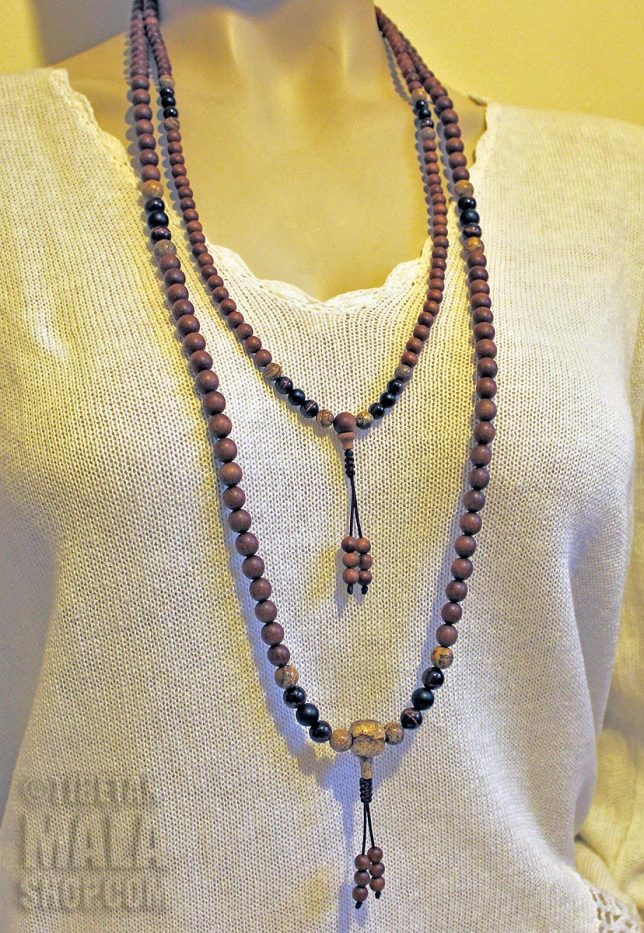 sandalwood jasper mala