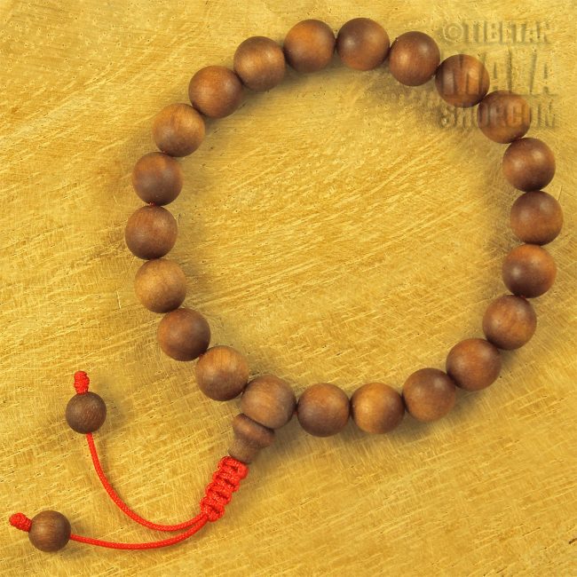 sandalwood wrist mala beads