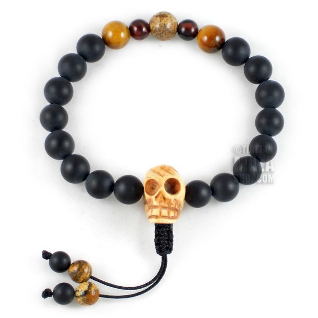 skull mala bracelet