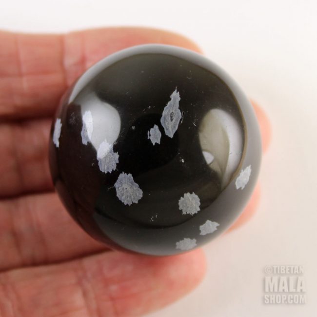 snowflake obsidian sphere