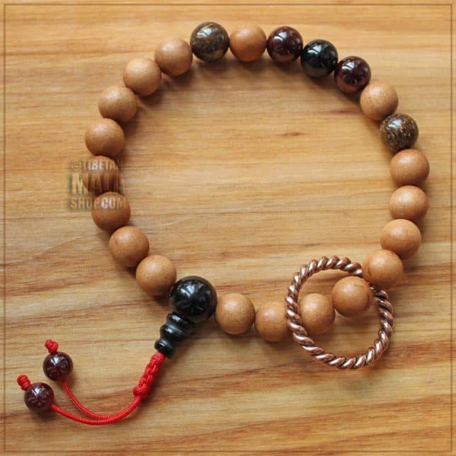 tensor ring wrist mala beads