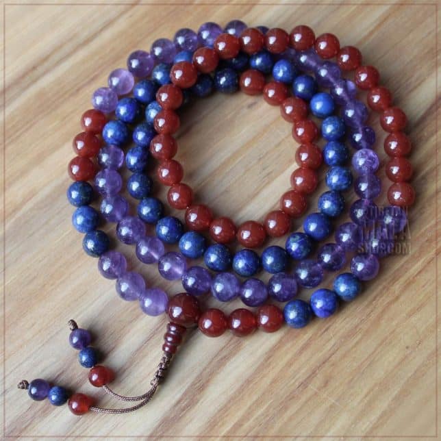 three jewels mala Buddha Dharma Sangha