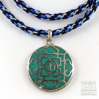 tibetan om mandala pendant