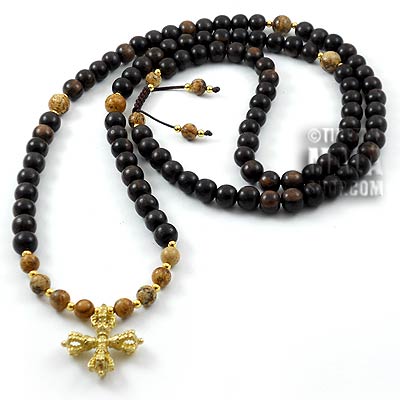 tiger ebony yoga mala