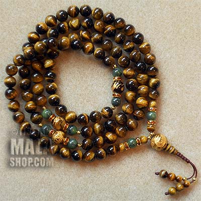 tigers eye prayer beads