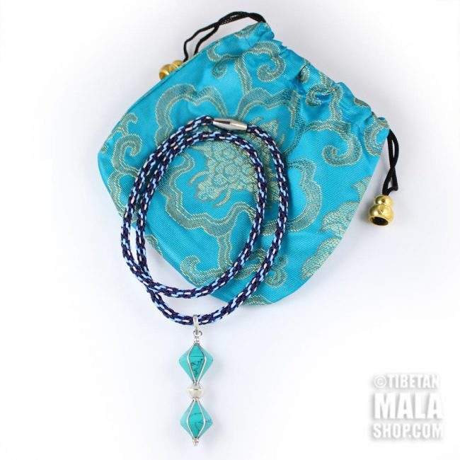 turquoise dorje necklace with gift bag