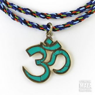 turquoise om necklace