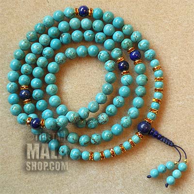 turquoise prayer beads